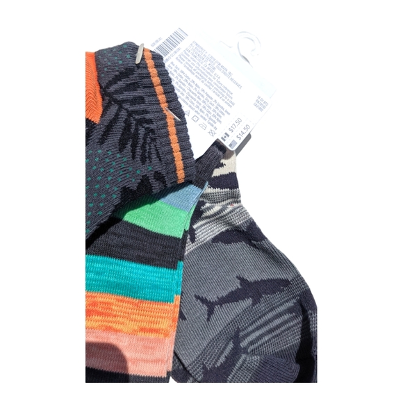 Gymboree Boys Sharks/Stripes/Tropical ankle Socks - Picture 4 of 7